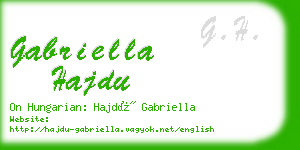 gabriella hajdu business card